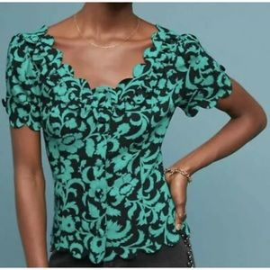 Maeve for Anthropologie Aseey Blouse Size 12